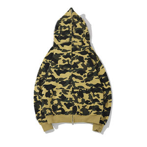 Full Zip Hoodie Men's Luxury Quality Thermal 100% Cotton Hooded Full Zip Us Drawstrings Customizable Hoodie - Product Image 2