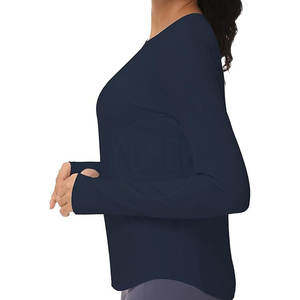 T-shirts de sport pour femmes de haute qualité les plus vendus en gros T-shirt en coton imprimé de vêtements de sport de fitness d'été fabriqué au Pakistan - Product Image 2