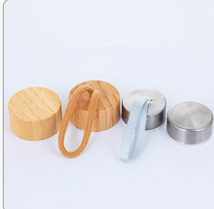 Oem 16oz cho juicing tủ lạnh máy rửa chén giữ mát tái sử dụng rõ ràng chai nước thủy tinh với thép không gỉ nắp tre - Product Image 4