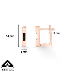 Boucles d'oreilles créoles et huggies Vetra Glow plaquées or rhodié pour femmes avec accents de zircon et de perles - Product Image 6