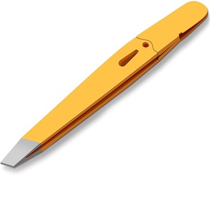 2026 High Quality Custom Stainless Steel Eyebrow Eyelash Tweezers For <b>Make</b> <b>Up</b> Brow Tweezer With Packaging - Product Image 1