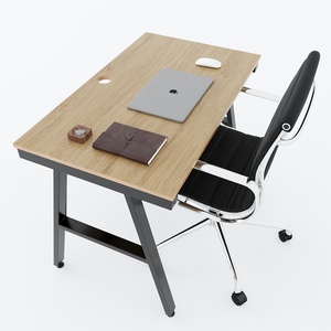 Aconcept HBAC033 100x60cm <b>Computer</b> <b>Desk</b> with Melamine Coated Plywood and Iron Legs - Product Image 2
