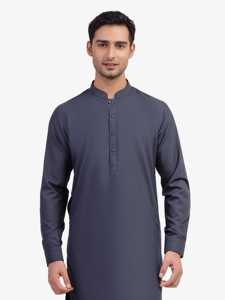 Salwar Kameez pour hommes pakistanais, robe traditionnelle élégante pour mariage, Eid, Jumma, tenue de bureau décontractée - Product Image 2