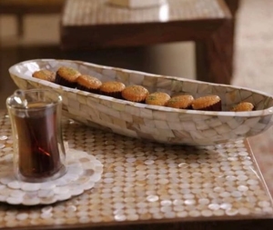 Pot à Bougie Unique Fait à la Main Incrustation de Nacre Encens Arabe Bakhoor Brûleur Bougeoir pour Encens Arabe Qualité Premium - Product Image 1