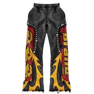 Ensemble de survêtement d'hiver imprimé 2 pièces pour homme, style tendance, avec logo personnalisé, sweat à capuche et pantalon de survêtement, option grande taille, vente en gros - Product Image 6