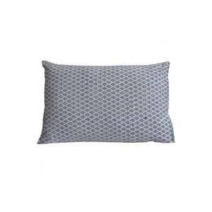 Luxe motif floral tissé 100% coton main bloc imprimé écologique 20 feuilles tissu enveloppe fermeture taie d'oreiller couverture - Product Image 5