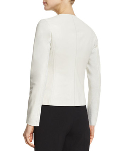 Veste en cuir coupe ajustée de luxe pour femmes à forte demande Toile de haute qualité Dernière conception Style à la mode - Product Image 5