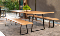 Pieds de table en métal robustes-Cadre en fonte pour table à manger, établi, base industrielle