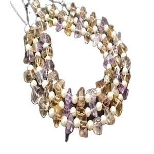 21 pièces AAA Grade naturel amétrine pierre précieuse à facettes pépites forme perles polies pour la fabrication de haute joaillerie prix de gros - Product Image 1