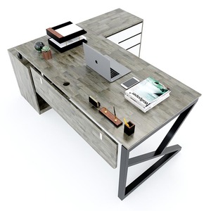 Escritorio Ejecutivo Contemporáneo 180x160cm KConcept con Estructura de Acero HBKC021 - Product Image 1
