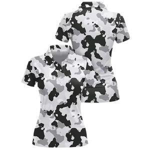 Camisetas de Polo de Golf para Mujer de Alta Calidad, Cómodas, Transpirables, con Impresión Digital por Sublimación, OEM, Estilo Urbano - Product Image 4