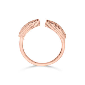 Rose Gold Plated Stainless <b>Steel</b> Fashion <b>Ring</b> with Number Design - Product Image 5