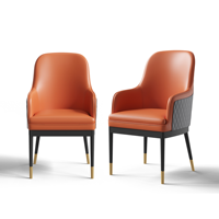 Fauteuil de loisirs contemporain Elvis pour salon - Design ergonomique, siège en cuir synthétique élégant