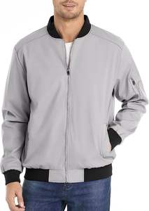 Vestes de bombardier de vol en satin de polyester 100% de qualité supérieure pour hommes, brodées, respirantes et tendances avec fermeture éclair pour la saison d'hiver. - Product Image 2