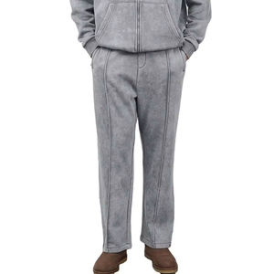 Women's Printed Acid Wash Tracksuit Cotton Blend <b>Zip</b>-<b>Up</b> Hoodie with Joggers for Fitness Training Streetwear Breathable Quick-Dry - Product Image 5