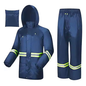 Vente chaude PVC Durable Pluie Costume Imperméable Imperméable Uniforme De Pluie Randonnée Léger Polyester Réutilisable Pluie - Product Image 3