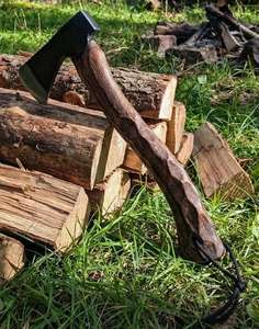 Hacha Vikinga de Acero al Carbono Forjada a Mano, Personalizada, de Grado Industrial, Alta Calidad, Venta Directa de Fábrica - Product Image 2