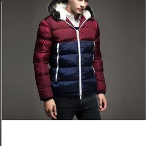 Nouvelle veste hybride mince pour hommes pour le printemps automne col montant avec support avant rembourré en laine exportation de BD - Product Image 3