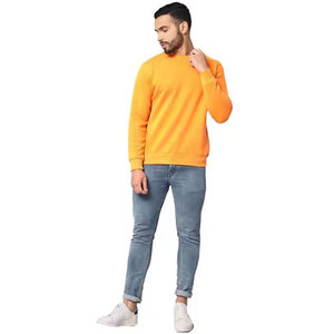Sudadera de Invierno de Primera Calidad, 100% Algodón Felpa, Cuello Redondo, Transpirable, Estilo Urbano Moderno, Patrón Sólido Bordado - Product Image 6