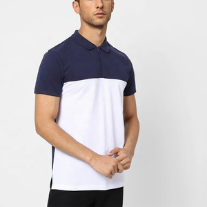 เสื้อโปโลสำหรับผู้ชายเสื้อสไตล์ลำลองผ้าคอตตอน100% แบบสวมหัวมีซิป1/4ทรงสลิมฟิต - Product Image 2