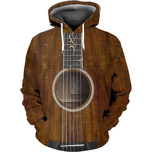 Sublimación impresa en 3D hecha a medida, nueva ropa de calle de invierno, Sudadera ligera multicolor, capucha de gran tamaño, diseño de cremallera para otoño - Product Image 2