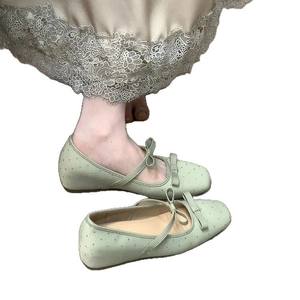 Nouvelles chaussures Mary Jane de style français printemps-été, ballerines rétro britanniques à semelle épaisse en cuir, chaussures à talons hauts élégantes et cool - Product Image 5