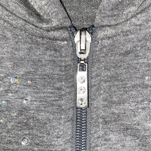 Sweats à capuche strass pour hommes vente en gros couleur personnalisée sweats à capuche et sweat-shirts à fermeture éclair confortables et respirants 100% coton polaire - Product Image 6