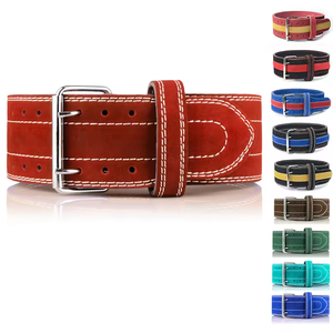 เข็มขัดยกน้ำหนักหนังสำหรับเล่นยิมยกกระชับมือดีไซน์แบบใหม่ที่กำหนดเองพิมพ์แบบเต็มรูปแบบ - Product Image 2