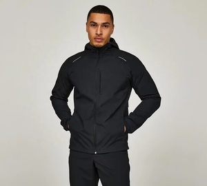 <b>Packable</b> Running Men Vertical Frnont Pocket <b>Jacket</b> Windproof Waterproof Hooded Zip-Up Lightweight Sporty <b>Jacket</b> For Jogging - Product Image 2