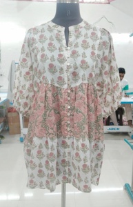 À la mode indien bloc imprimer femmes filles pur coton Maxi robe décontracté été soirée longue Midi en vrac motif naturel chaud! - Product Image 2