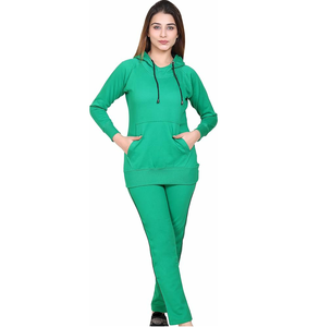 Ensemble de survêtement de qualité supérieure, couleur unie, sweat-shirt et pantalon de survêtement respirant, vêtements de rue pour femmes, ensembles de sweats à capuche et de joggings - Product Image 1