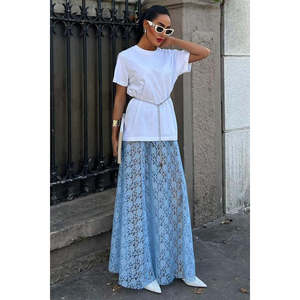 กระโปรงแม็กซี่ชีฟองลูกไม้ 4047 นุ่มสบาย - Product Image 5