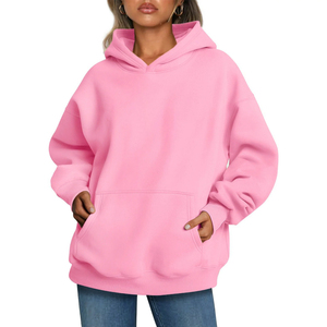 Ensemble de sweat-shirts à capuche décontractés pour femmes, en molleton de coton 240g, anti-boulochage, écologiques, de haute qualité - Product Image 3