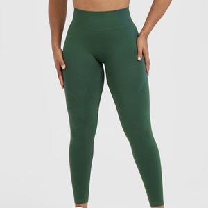 Leggings de yoga pour femmes taille haute, sans couture, pantalon de fitness pour la salle de sport, conception OEM ODM, fabriqué au Pakistan, motif uni - Product Image 1
