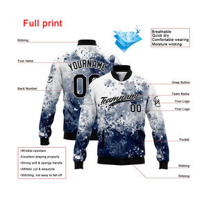 แจ็กเก็ตทีมตัวแทนของผู้ชายดีไซน์ล้ำงานตามสั่งมีคอตั้งตกแต่งด้วยการปักโลโก้ด้านหน้าสำหรับ MCACVJ-231ยี่ห้อ - Product Image 2