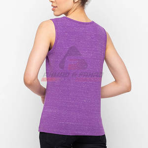 Camiseta sin mangas de uso de verano para mujer, camiseta sin mangas transpirable para mujer, camiseta sin mangas de gimnasio para mujer - Product Image 3