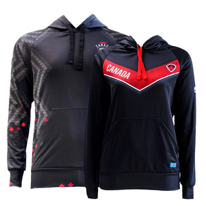 High Quality Men's Solid <b>Black</b> <b>Fleece</b> Pullover Hoodie Customizable Logo Color Windproof Breathable Eco-Friendly Comfortable for - Product Image 2