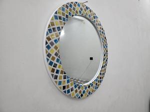 Espejo Decorativo de Pared Moderno Hecho a Mano con Resina de Madera de Alta Calidad, Incrustaciones de Nácar, para Decoración de Bodas y Pascua, Disponible a Precio de Mayoreo - Product Image 2