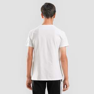 เสื้อยืดเยาวชน รุ่นเฮอริเทจ ผ้าฝ้าย 100% สีขาว ทรงเข้ารูป ระบายอากาศได้ดี ปักลายได้ รุ่นใหม่ หมายเลข - Product Image 2