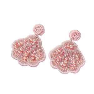 Pendientes colgantes de concha y estrella de mar hechos a mano, joyería de declaración inspirada en la playa para mujer - Product Image 3