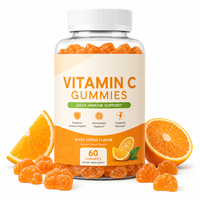 Gummies de Vitamine C Formule Personnalisée avec Extrait de Rose Musquée et de Cerise d'Acerola, Bioflavonoïdes Naturels, Soutien Immunitaire, OEM