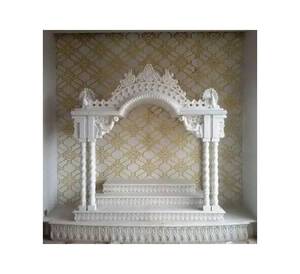 Thủ công đánh bóng đá cẩm thạch đền mô hình tùy chỉnh khắc mandapams & altars cho nhà Trong nhà & <span class=keywords><strong>mandir</strong></span> <span class=keywords><strong>pooja</strong></span> sử dụng - Product Image 1