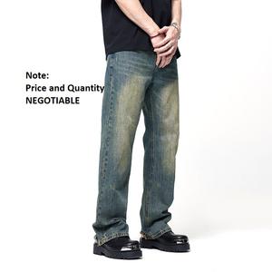 Premium Quality <b>Winter</b> Vintage Men's <b>Jeans</b> Denim Pants Slim Straight Regular Fit Long Comfortable Breathable Quick Dry Plus - Product Image 1