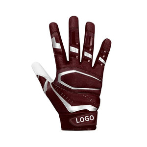 Nouveaux gants de football américain respirants par sublimation pour hommes à bas prix de haute qualité - Product Image 1