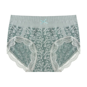 Wholesale Women Sexy Lace <b>Boyshort</b> Panties Soft Breathable Low-Rise Knitted Floral Ultra-Thin Seamless Eco-Friendly Premium - Product Image 2