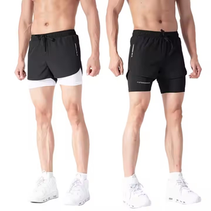 Pantalones cortos deportivos de secado rápido para hombre, novedad de verano con logotipo personalizado, ropa deportiva para correr, gimnasio, entrenamiento, fitness, OEM - Product Image 1