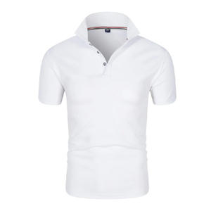 Haute qualité en gros t-shirt 100% coton été Streetwear décontracté mode hommes broderie Polo coton t-shirt avec Logo personnalisé - Product Image 2