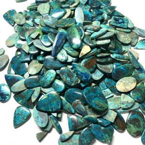Cabujón de piedras preciosas Shattuckite de alta calidad, piedra preciosa Natural Shattuckite verde suelta, precio al por mayor certificado IGI - Product Image 3