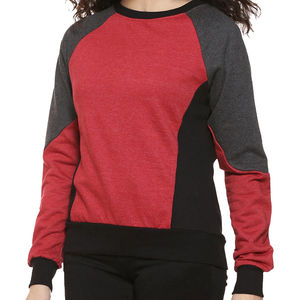 Overseas Sports Sweat-shirt personnalisé pour femmes Sweat-shirt à col rond en coton polaire à manches longues avec logo sur le devant - Product Image 1