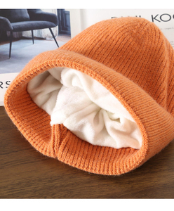 top Beanie Caps Pattern Unisex OEM Designed Winter Warm Solid Best Quality Custom Logo <b>Wool</b> Blend Breathable Waterproof - Product Image 4